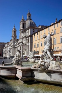 Fountain of Neptune, Fontana del Nettuno, Church of Sant'Agnese in Agone, Piazza Navona, Parione