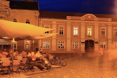 Banat, Timisoara, Timisoara, Old Town, historical houses, House of the Seven Electors, left and