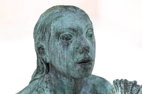 Bronze sculpture, Mermaid, State Museum of Art, Statens Museum for Kunst, SMK, National Gallery,