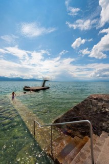 Swimming in Lake Geneva, bathing lake, swimming, summer, summer holiday, bathing holiday leisure,