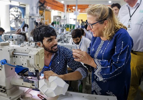 Svenja Schulze (SPD), Federal Minister for Economic Cooperation and Development, visiting Anwar