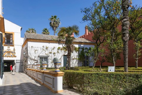 Jardines del Alcazar, Gardens in the Alcazar, Royal Palace of Seville, Seville, Spain, Europe