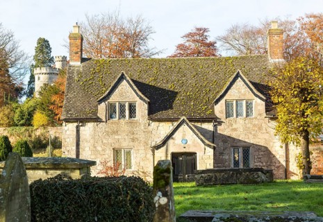 Early seventeenth century Sexton's Cottage, former almshouses, Devizes, Wiltshire, England, UK