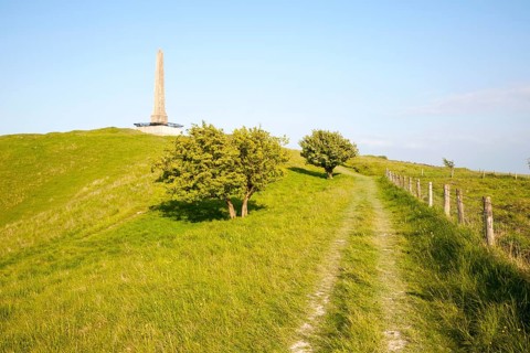 Lansdowne Monument or Cherhill Monument, near Cherhill in Wiltshire, England, UK
