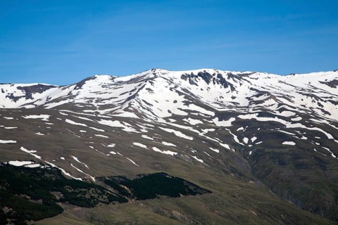 Landscape of Sierra Nevada Mountains in the High Alpujarras, near Capileira, Granada Province,