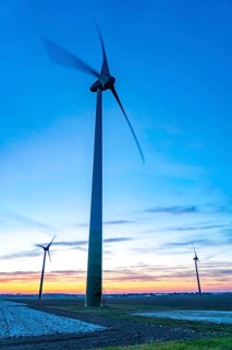Wind power plants, wind farm, near Jackerath, Rhenish lignite mining area