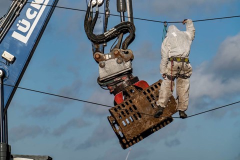 Beginning of the eviction of the Lützerath hamlet, camp of climate activists and squatters, at the