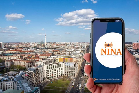 Symbolic image for NINA Warnapp, the Federal Office of Civil Protection and Disaster Assistance,