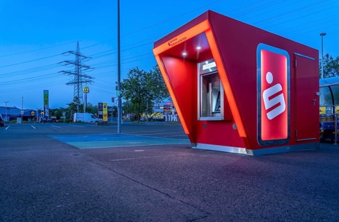 New ATM on the site of a shopping centre in Mülheim-Dümpten, free-standing, should be blast-proof,
