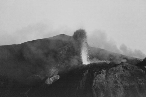 Stromboli volcano, Aeolian Islands, Lipari archipelago, Sicily, Italy, Europe