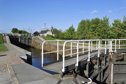 Neptune's Staircase, a staircase lock comprising eight locks on the Caledonian Canal at Banavie,