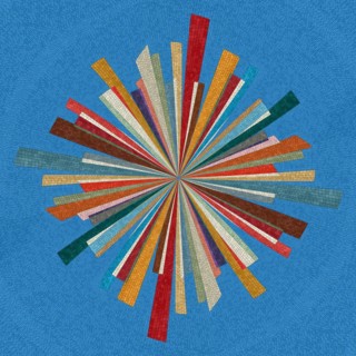 Abstract background mosaic in colors, vector illustration