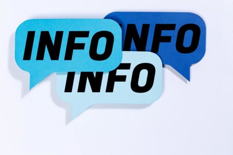 Information Info Info Information News News in speech bubbles Communication