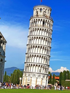 Tourists, Leaning Tower, Pisa, Florence, Tuscany, Italy, Europe