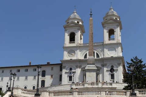 The church Santissima Trinita dei Monti, Santa Trinita dei Monti or Santissima Trinita al Monte