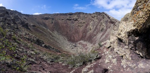 La Corona volcanic crater, Lanzarote, Ye, Canary Islands, Spain, Europe