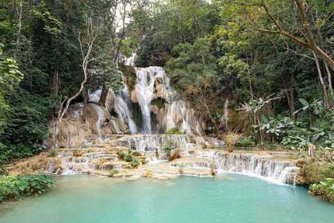 Kuang Si Waterfall near Luang Prabang, Laos, Asia
