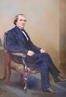 Andrew Johnson 1808 1875, 17th President of the United States 1865-69, After a painting by Alonzo