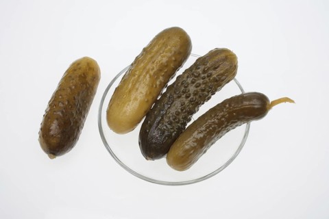 Sour cucumber, gherkin or pickled cucumber