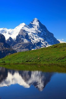 Eiger and Mönch, Grindelwald, Bernese Oberland, Switzerland, Europe