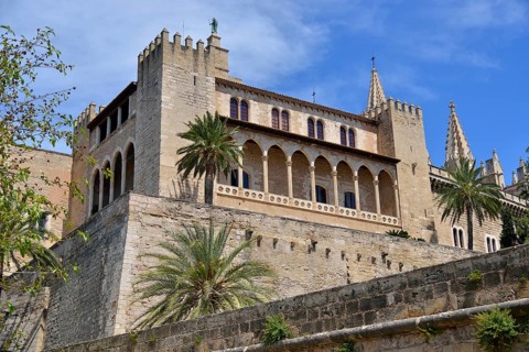 Palacio Real de la Almudaina, Palma de Mallorca, Majorca, Balearic Islands, Spain, Europe