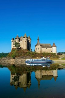 Lanobre. The 13th century Chateau de Val, which has been modified several times, is the property of