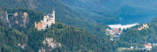 Neuschwanstein Castle, Hohenschwangau near Füssen, Ostallgäu, Allgäu, Bavaria, Germany, Europe