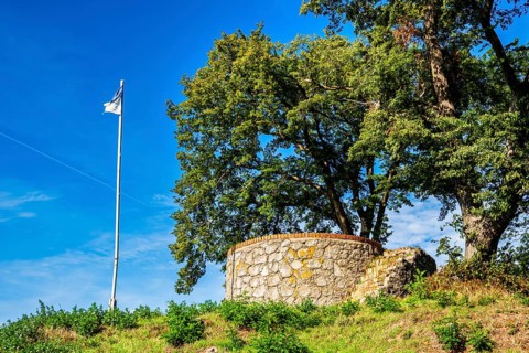 Grafenstuhl am Kavelpaß, Boldekow, County Vorpommern-Greifswald, Mecklenburg-Vorpommern, Germany,