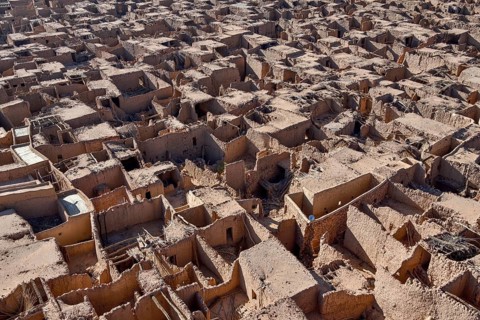View over the historic old town of AlUla, Medina Province, Saudi Arabia, Arabian Peninsula, Asia