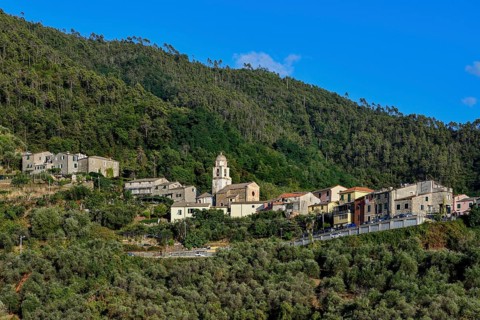 Mountain village near Levanto, Cinque Terre, Province of La Spezia, Liguria, Italy, Europe