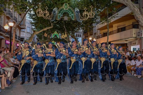 Parade, Moros y Cristianos, Moors against Christians, Dénia, Province of Valencia, Costa Blanca,