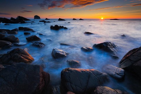 Rocky Coast, Balnakeil Bay, Sutherland, Scotland, Great Britain