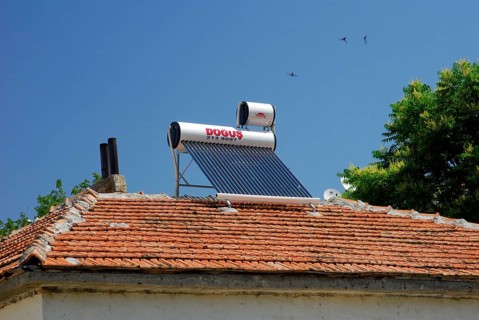 Solar collector, Mustafapasa, Cappadocia, Turkey, Asia