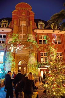 Europe, Germany, Lower Saxony, Hamburg Metropolitan Region, Buxtehude, Christmas, Old Town Hall,