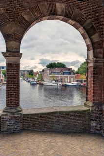 Waterpoort, architecture, canal, boats, Tor, water gate, historic, history, city trip, centre,