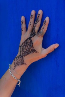 Traditional Moroccan hand tattoo, henna, tattoo, craft, tradition, traditional, oriental, arabic,