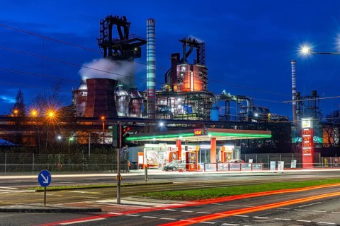 Duisburg-Bruckhausen steel site, ThyssenKrupp Steel, blast furnaces 8 and 9, on