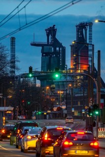 Duisburg-Bruckhausen steel site, ThyssenKrupp Steel, blast furnaces 8 and 9, on