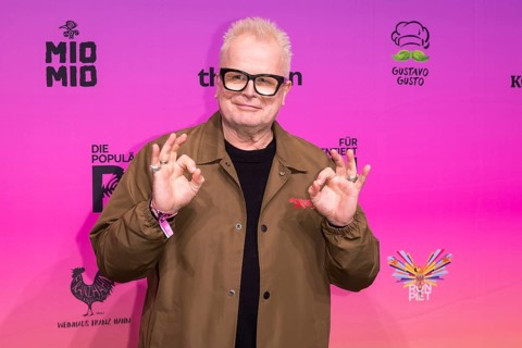 Herbert Grönemeyer on the red carpet in front of the Polyton 2024 award ceremony in Berlin's