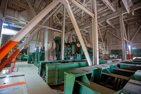 West Mineral, Kansas, The interior of Big Brutus, the world's largest electric shovel. The machine
