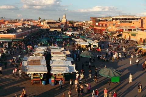 Place Djemaa el Fna Marrakech, Morocco, Africa