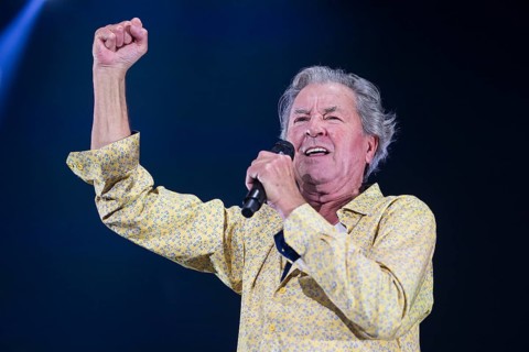 Ian Gillan, singer of Deep Purple live on 1 More Time Tour at the Max-Schmeling-Halle in Berlin on