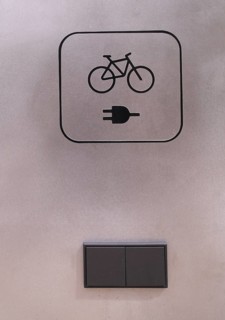 Logo, pictogram, charging socket, socket for charging batteries for e-bikes, pedelec, electric