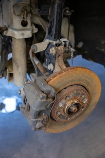 Car with Disc Brakes and Shock Absorbers in Switzerland
