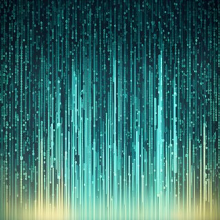 Abstract animation of binary code cascading down like digital rain, representing data insights in