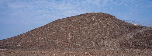 Aerial, The Cat, Nazca geoglyph, Nazca Lines, Nazca, Peru, South America