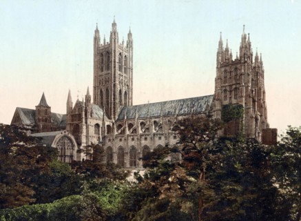Canterbury Cathedral, Christ Church Cathedral, in Canterbury, England, around 1890, Historical,