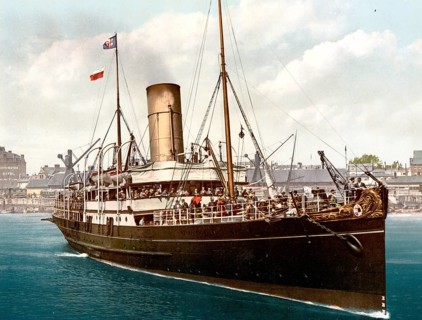 The Lydia, the second steamer of the Frederica class of the Southern Railway, which travelled