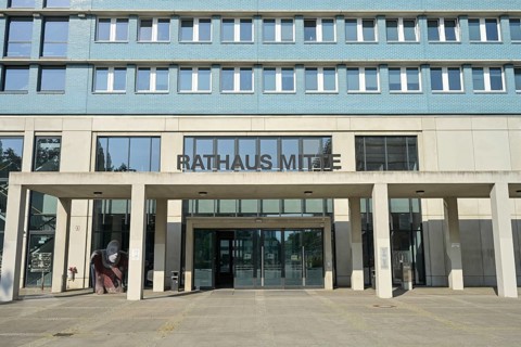 Rathaus Mitte, Karl-Marx-Allee, Mitte, Berlin, Germany, Europe