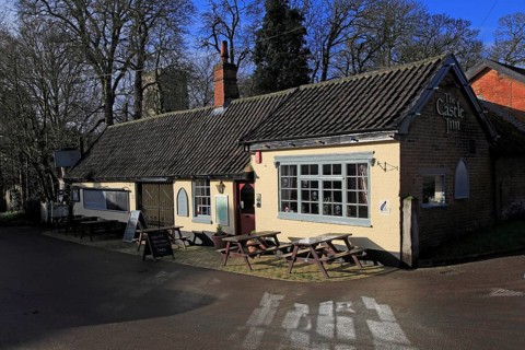 The Castle Inn, Framlingham, Suffolk, England, UK a location used in the BBC Detectorists programme